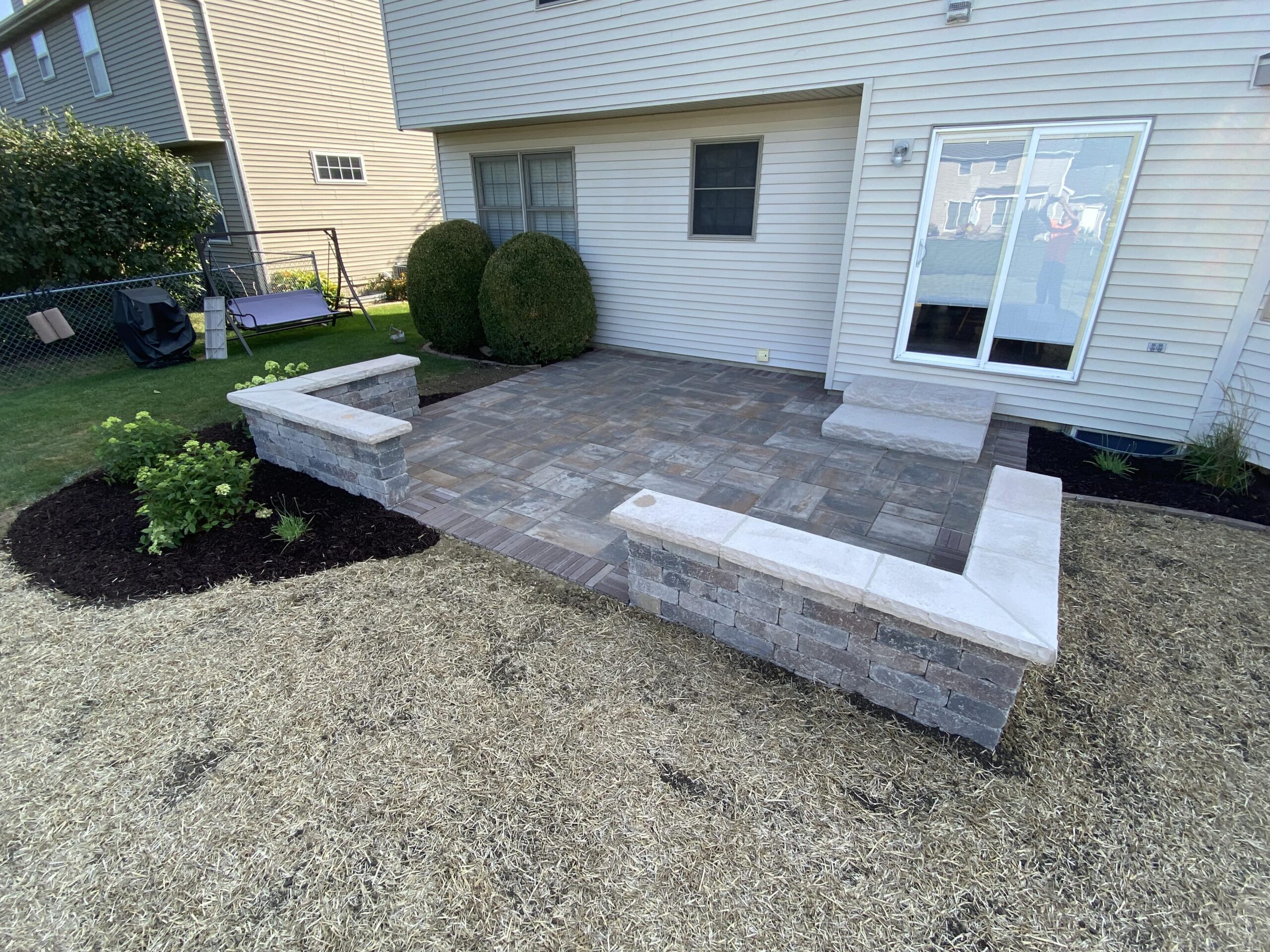 Elegant Paver Patio Design by Krueger Lawn and Landscaping