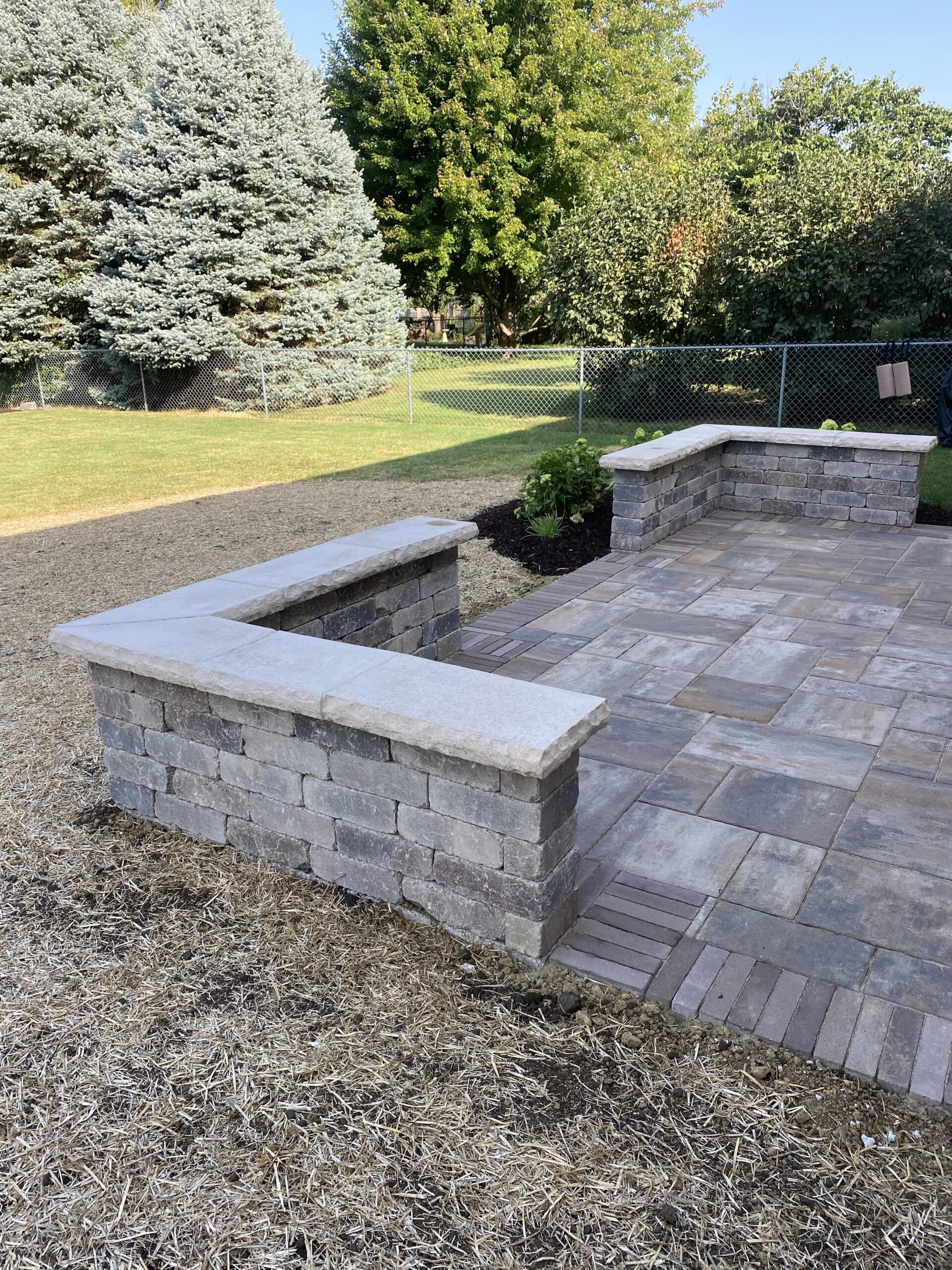 Custom Paver Patio Creation by Krueger Lawn and Landscaping